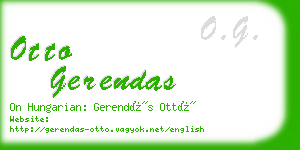 otto gerendas business card